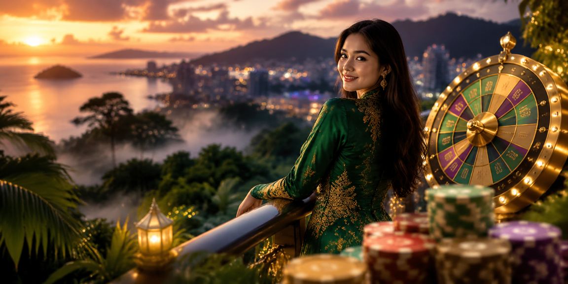 Meja Roulette ss20 dengan suasana Hari Raya di Kota Kinabalu Malaysia